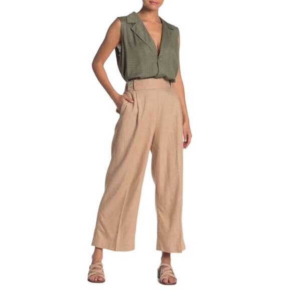 Nanette Lepore Endless Summer Linen Wide Leg Pants Size 10 - Picture 6 of 9